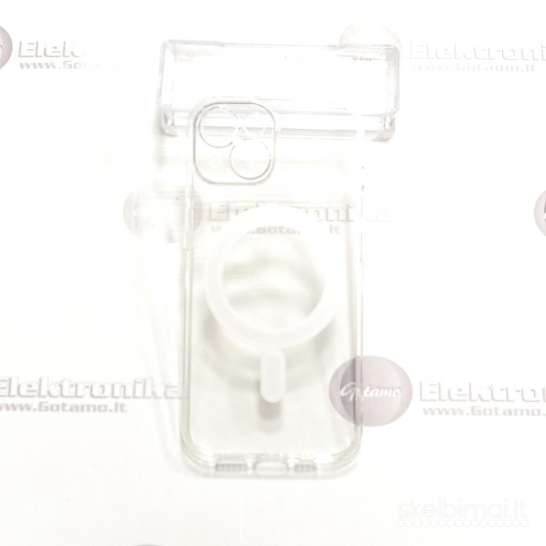 1931 MagSafe Jelly dėklas su apsauga kamerai iPhone 15 WWW.G23.LT