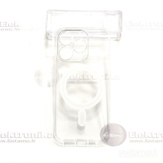 1933 MagSafe Jelly dėklas su apsauga kamerai iPhone 15 Pro WWW.G23.LT