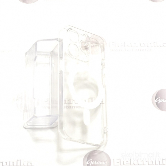 1933 MagSafe Jelly dėklas su apsauga kamerai iPhone 15 Pro WWW.G23.LT