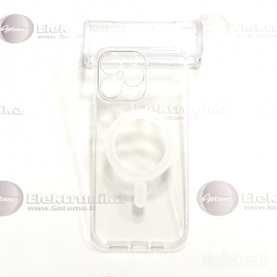 1934 MagSafe Jelly dėklas su apsauga kamerai iPhone 15 Pro Max WWW.G23.LT