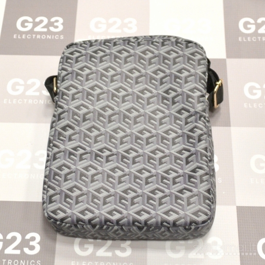 Rankinė per petį 10" planšetėms Guess GCube Stripe juoda WWW.G23.LT