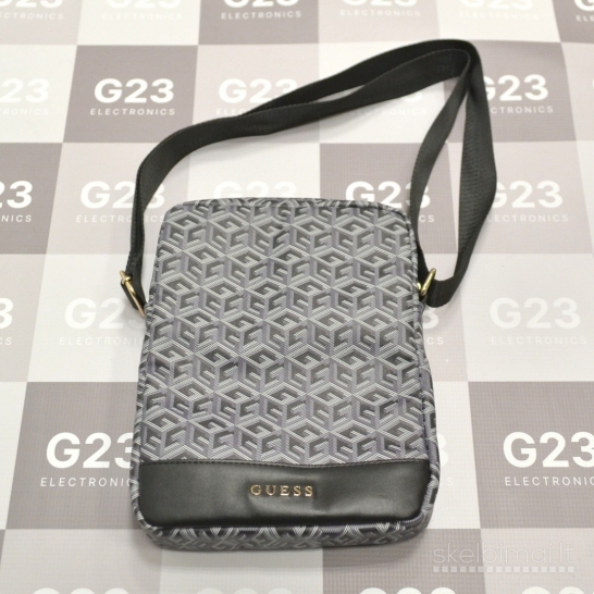 Rankinė per petį 10" planšetėms Guess GCube Stripe juoda WWW.G23.LT