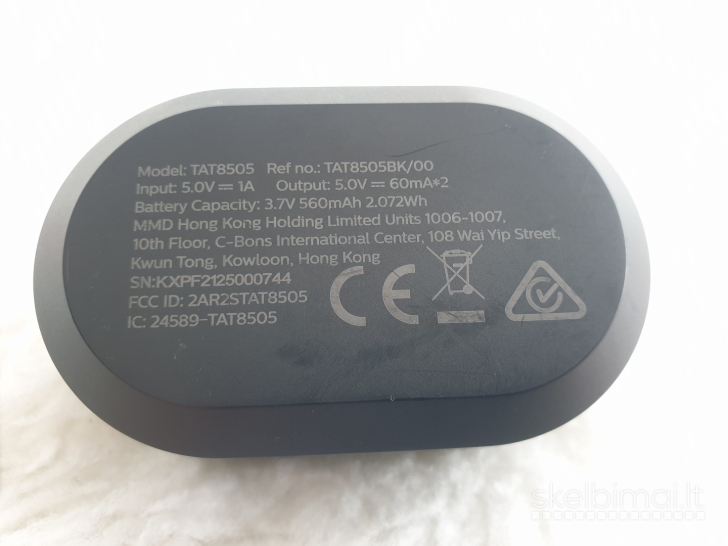 "Philips TAT8505BK/00" ausinukai (yra 3 vnt.)