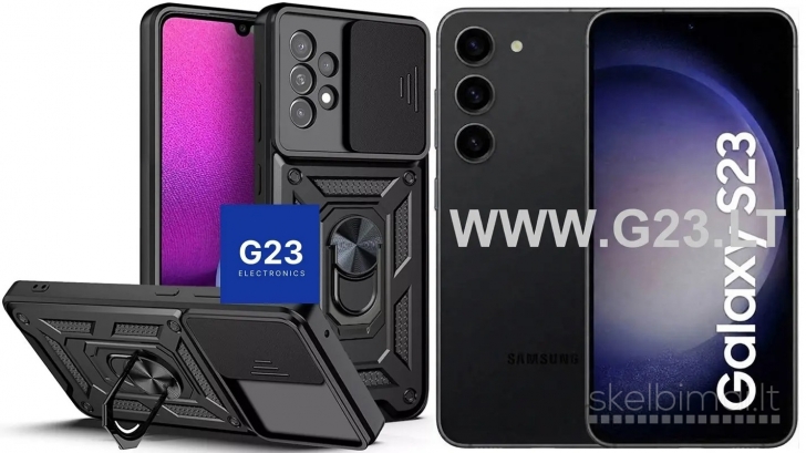 327 B-Ultra dėklas nugarėlė šarvai Samsung Galaxy S23 telefonui WWW.G23.LT