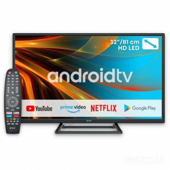 Estar kaip naujas LED Smart TV 81cm. 100e. Atvežu. 