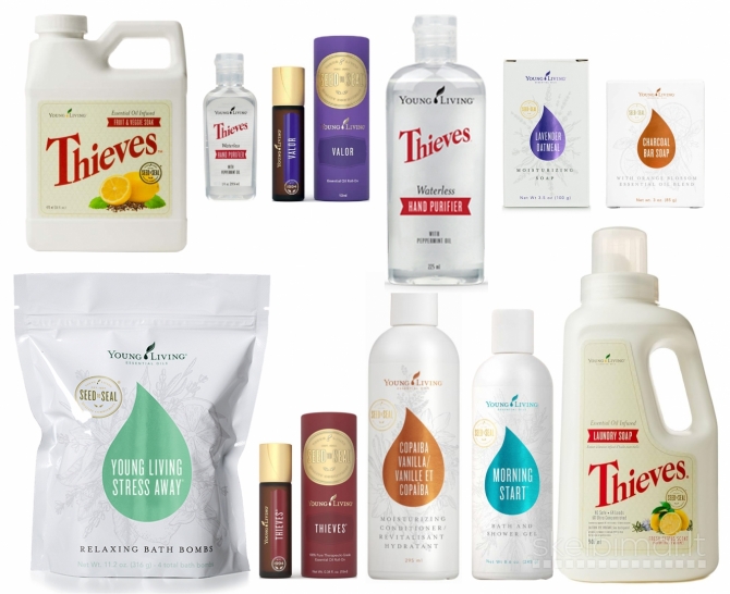 Young Living kompanijos eterinis aliejus