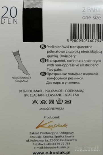 Kojnės iki kelių 20 DEN