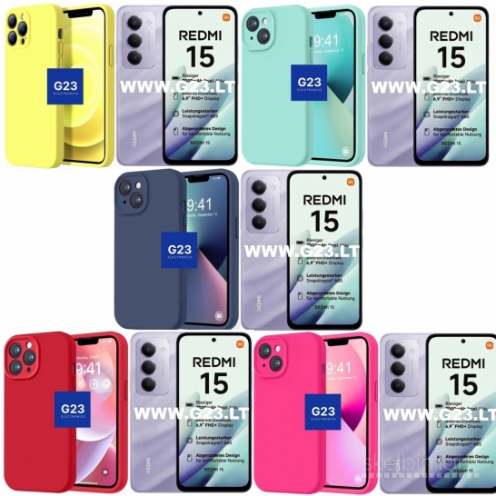 766 B-Soft Plus dėklai nugarėlės Xiaomi Redmi 15 4G EU, 5G EU WWW.G23.LT