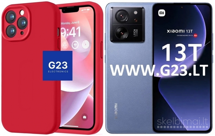 469 B-Soft Plus dėklai nugarėlės Xiaomi 13T, Xiaomi 13T Pro telefonams G23.LT