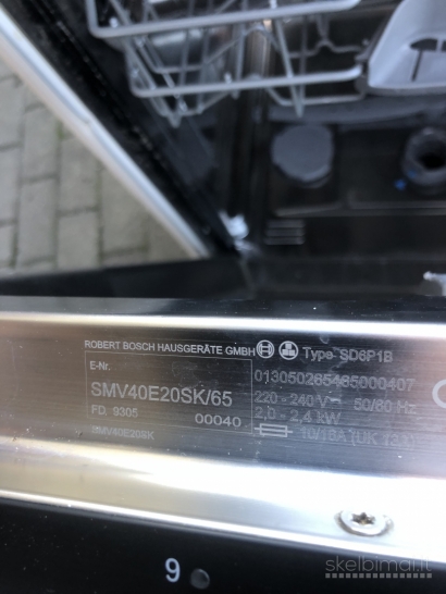 indaplovės AEG ir MatsuI ,MIELE,BOSCH