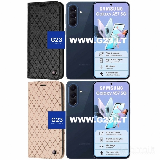 2083 Dalton magnetiniai dėklai knygelės Samsung Galaxy A57 WWW.G23.LT