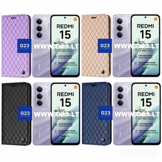 2085 Dalton magnetiniai dėklai Xiaomi Redmi 15 WWW.G23.LT