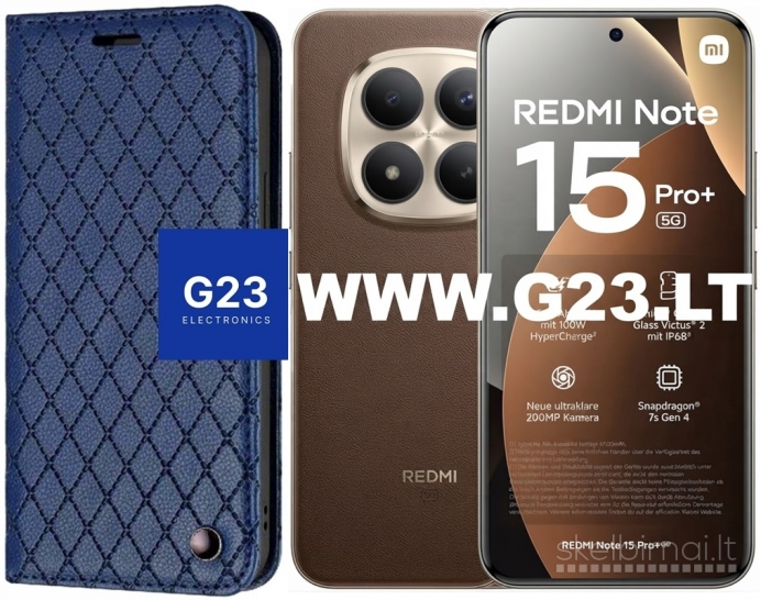 2089 Dalton dėklai Redmi Note 15 Pro Plus 5G, Poco M8 Pro 5G WWW.G23.LT