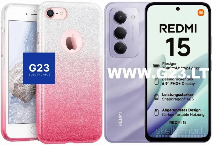 2090 iLLuminaTe dėklas nugarėlė Xiaomi Redmi 15 4G EU 5G EU WWW.G23.LT