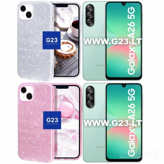388 iLLumi-Neo silikoniniai dėklai nugarėlės Samsung Galaxy A26 telefonui G23.LT