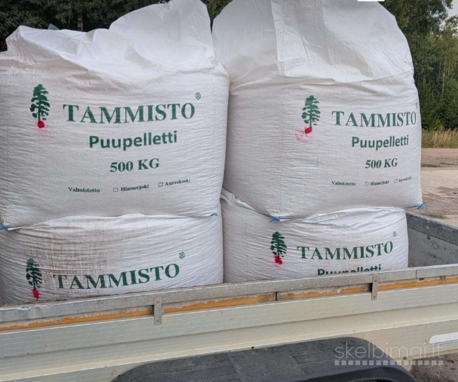 Aukštos kokybės Suomių gamybos 8 mm granulės.