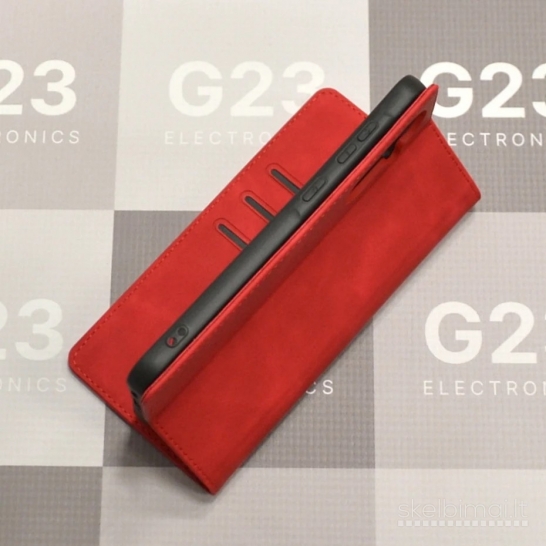 528 Galant magnetinis dėklas Samsung Galaxy A56 raudonas WWW.G23.LT