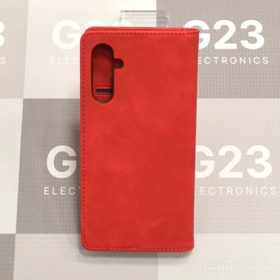 2103 Galant magnetinis dėklas Samsung Galaxy A34 raudonas WWW.G23.LT