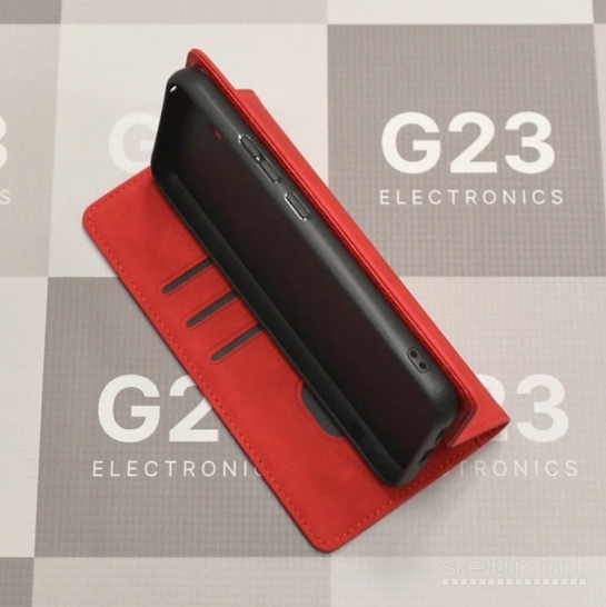 2103 Galant magnetinis dėklas Samsung Galaxy A34 raudonas WWW.G23.LT