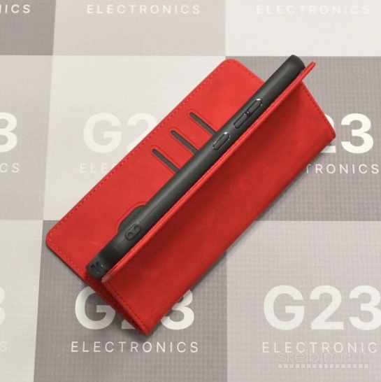 2103 Galant magnetinis dėklas Samsung Galaxy A34 raudonas WWW.G23.LT