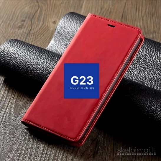 2103 Galant magnetinis dėklas Samsung Galaxy A34 raudonas WWW.G23.LT