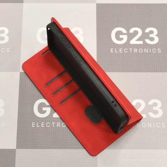 1156 Galant magnetinis dėklas Samsung Galaxy A57 raudonas WWW.G23.LT