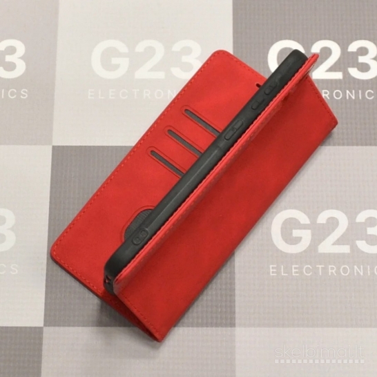 1156 Galant magnetinis dėklas Samsung Galaxy A57 raudonas WWW.G23.LT