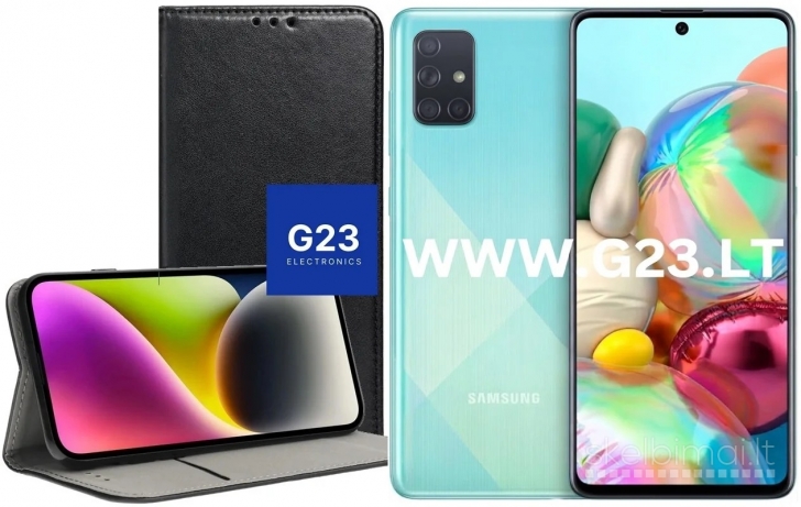 2109 Re-Cap magnetinis dėklas Samsung Galaxy A71 juodos spalvos WWW.G23.LT