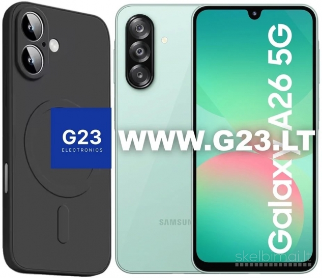2112 MagSafe Matte Plus dėklas Samsung Galaxy A26 juodas WWW.G23.LT