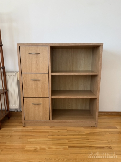 Komoda spintelė su stalčiais ir lentyna 90x95cm