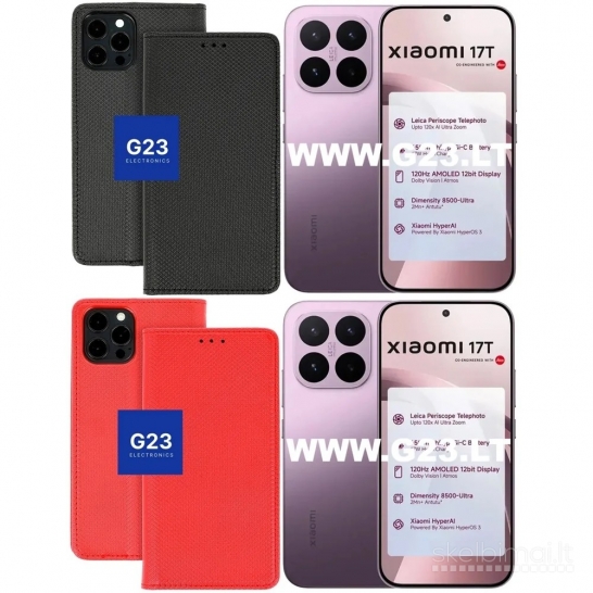 2118 Re-Grid dėklai Xiaomi 17T telefonui WWW.G23.LT