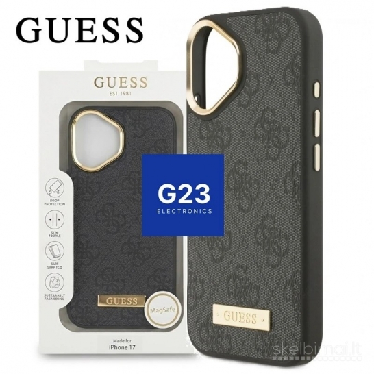 2120 Dėklas nugarėlė GUESS GUHMP17SU4GPRK su MagSafe – Apple iPhone 17
