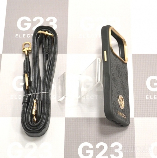 2121 Dėklas GUESS GUHMP17LP4G4DCSK su diržu MagSafe iPhone 17 Pro