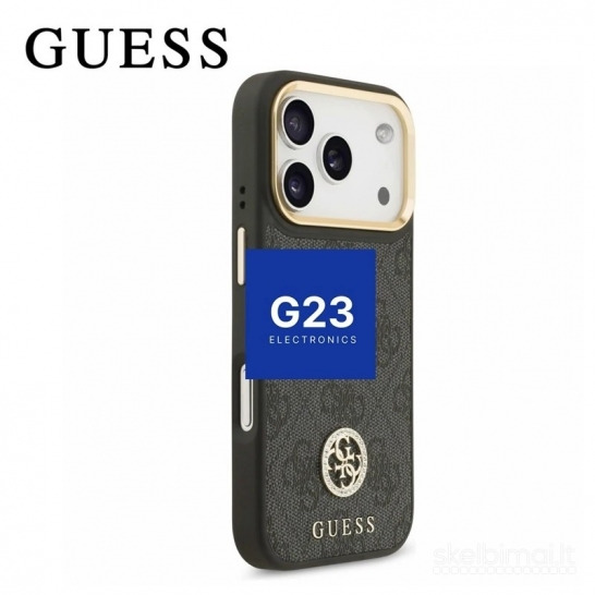 2121 Dėklas GUESS GUHMP17LP4G4DCSK su diržu MagSafe iPhone 17 Pro