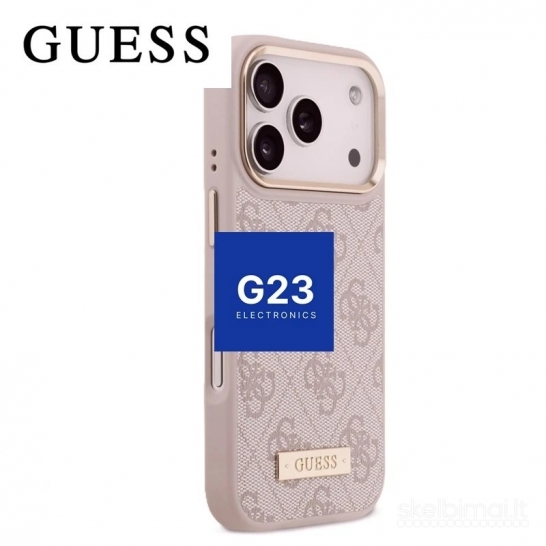 2122 Dėklas GUESS GUHMP17LU4GPRP su MagSafe iPhone 17 Pro