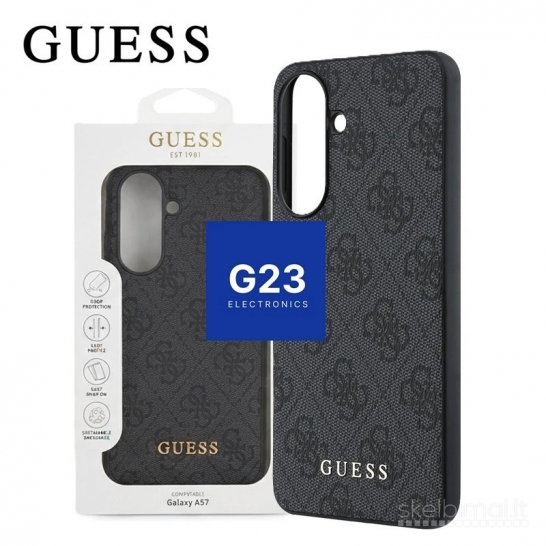 2124 Dėklas GUESS GUHCSA57G4GFGR su 4G raštu Samsung Galaxy A57