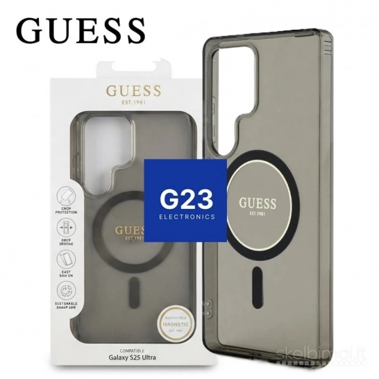 2125 Dėklas GUESS GUHMS25LHFGEREK MagSafe Samsung Galaxy S25 Ultra
