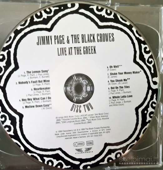 J.Page & Black Crowes ( 2 CD  )