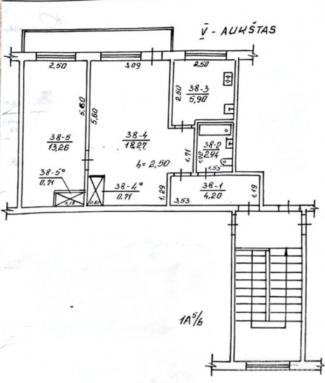 PARDUODAMAS 2 KAMBARIŲ BUTAS KĖDAINIUOSE, ŽEMAITĖS G. 32