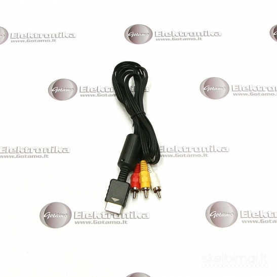 2154 PS3 audio video kabelis RCA į televizorių WWW.G23.LT