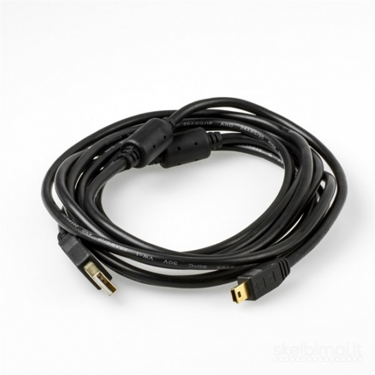 2151 PS3 pultelio įkrovimo USB kabelis 3 m WWW.G23.LT