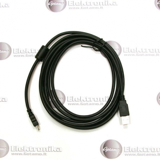 2151 PS3 pultelio įkrovimo USB kabelis 3 m WWW.G23.LT