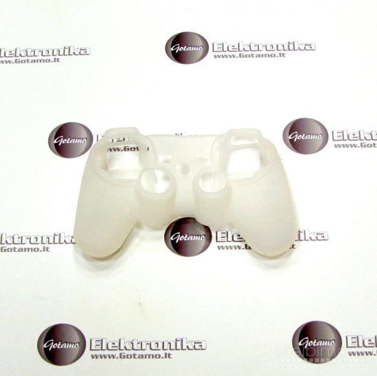 2153 PS3 pultelio silikoninis dėklas baltas WWW.G23.LT