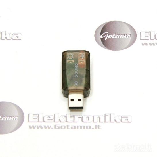 2161 PS3 USB ausinių ir mikrofono adapteris WWW.G23.LT