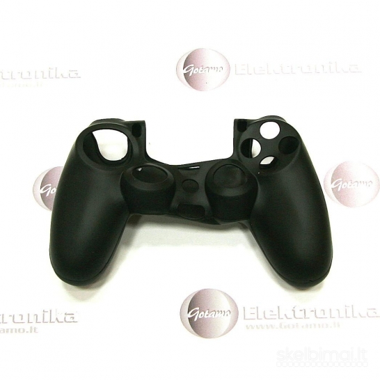 2171 PS4 pultelio silikoninis dėklas juodas WWW.G23.LT