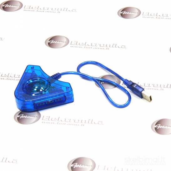 2180 PS1 pultelių dvigubas adapteris į USB WWW.G23.LT