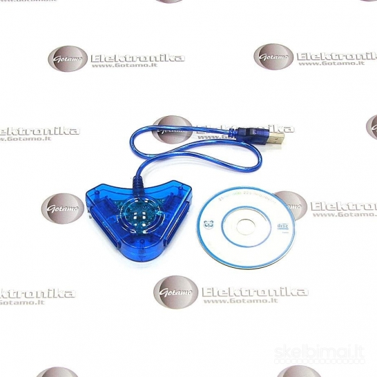 2180 PS1 pultelių dvigubas adapteris į USB WWW.G23.LT