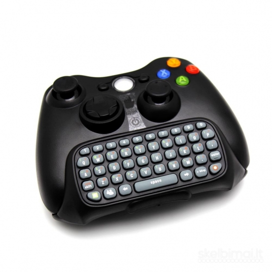 2191 Xbox 360 pultelio klaviatūra QWERTY juoda WWW.G23.LT