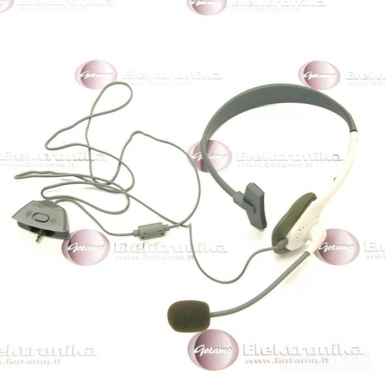 2194 Xbox 360 Easyten Uno ausinė balta WWW.G23.LT
