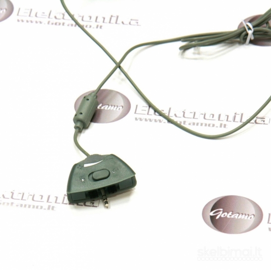 2195 Xbox 360 GAMER ausinės su mikrofonu baltos WWW.G23.LT